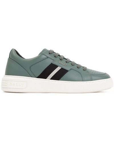 Bally Round-toe Lace-up Sneakers - Green