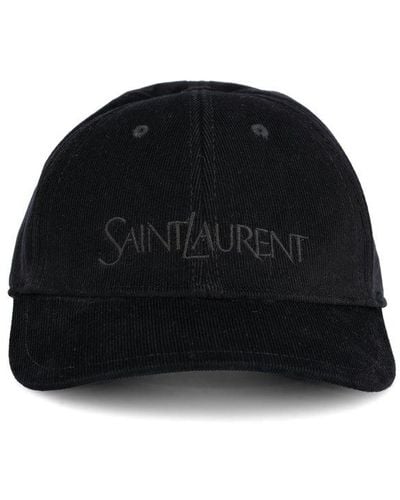 Saint Laurent Vintage Velvet Hat - Black