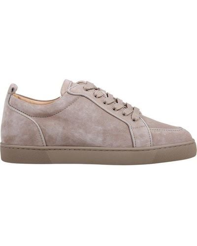 Christian Louboutin Rantulow Lace-up Trainers - Brown