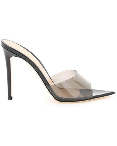 Gianvito Rossi Elle Open Toe Mules - Black