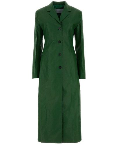 Ferragamo Two Way Tailored Coat - Green