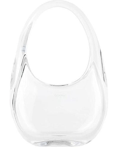 Coperni Logo Printed Mini Swipe Bag - White