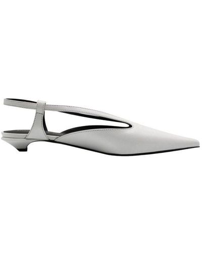 Proenza Schouler Pointed Toe Slingback Pumps - White