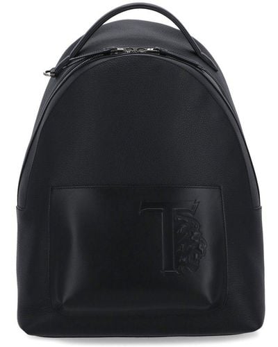 Tod's Backpack In Leather Medium - Black