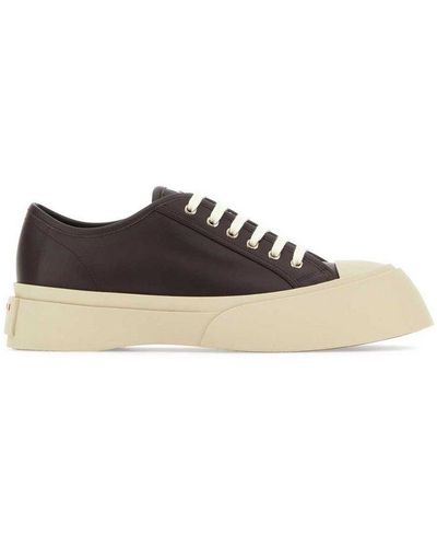 Marni Pablo Lace-up Sneakers - Brown
