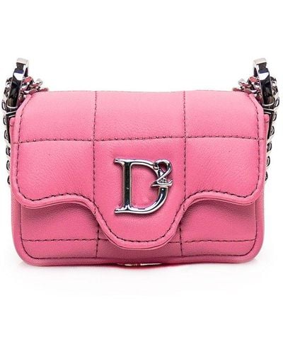 DSquared² Leather Mini Bag - Pink
