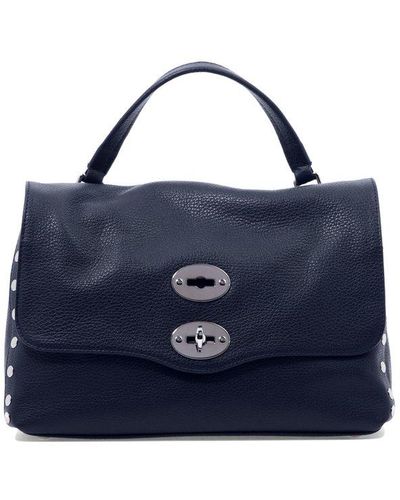Zanellato Postina S Daily Foldover Top Handbag - Blue