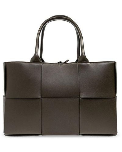 Bottega Veneta `arco Small` Shopper Bag, - Black