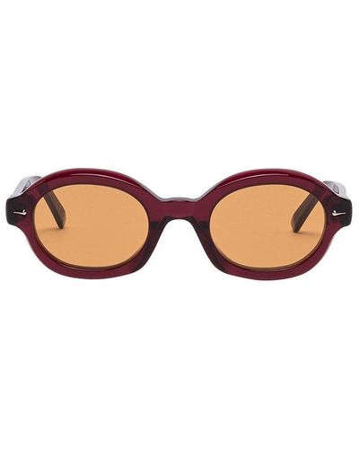 Retrosuperfuture Marzo Round Frame Sunglasses - Brown