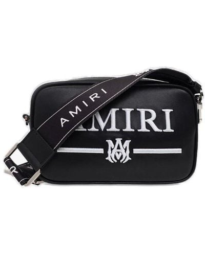 Amiri Leather Shoulder Bag - Black
