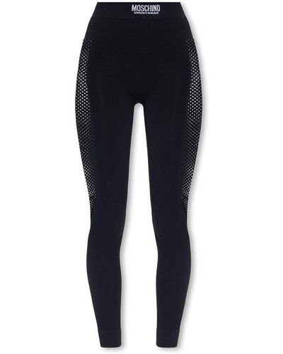 Moschino Underwear LEGGINGS - Pyjama bottoms - black 