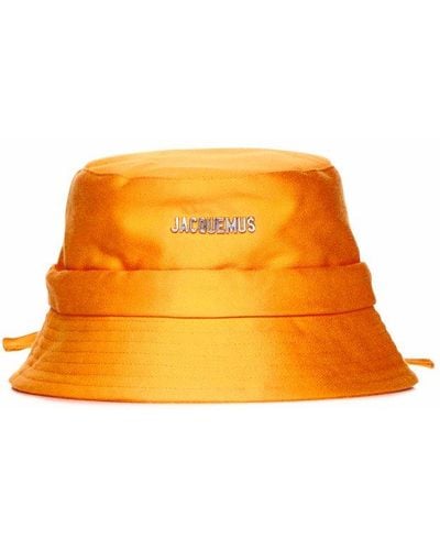 Jacquemus Le Bob Gadjo Knotted Bucket Hat - Orange