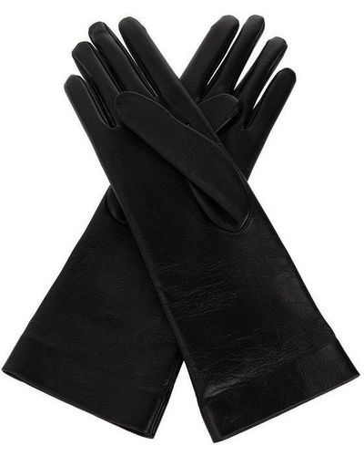 Saint Laurent Long Gloves - Black
