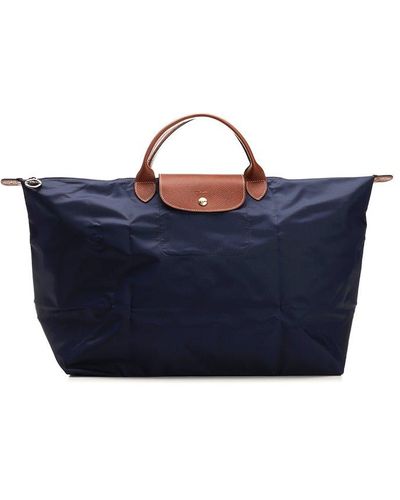 Longchamp Le Pliage Large Travel Bag - Blue
