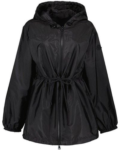 Moncler Filira Drawstring Hooded Jacket - Black