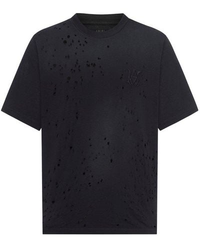 Amiri Ma Shotgun Embroidered T-shirt - Black