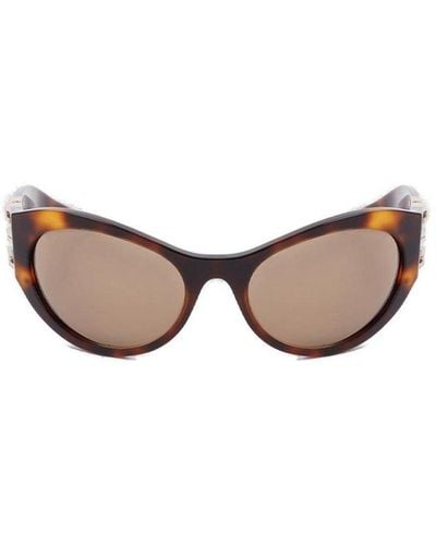 Givenchy Oval Frame Sunglasses - Brown