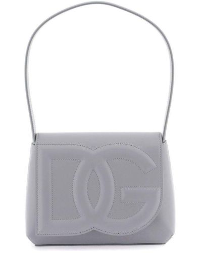 Dolce & Gabbana Dg Logo Shoulder Bag - Grey