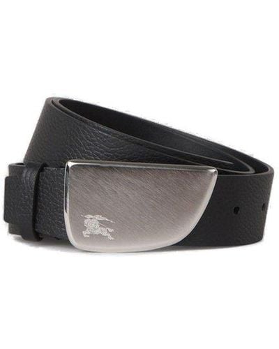 Burberry Shield Equestrian Knight Motif Belt - Black