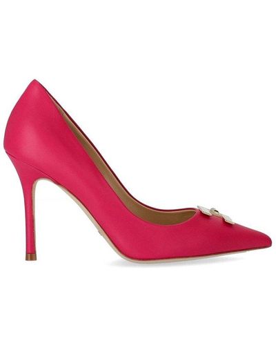 Elisabetta Franchi Pointed Toe Slip-on Court Shoes - Pink
