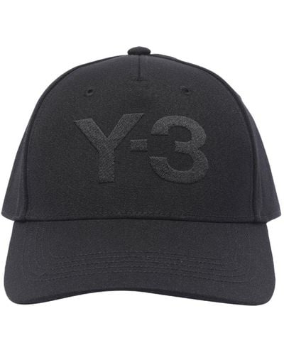 Y-3 Logo Detailed Baseball Cap - Black