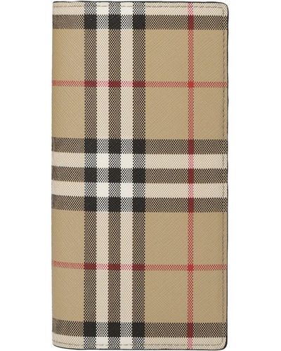 Burberry Vintage Checked Continental Wallet - Natural