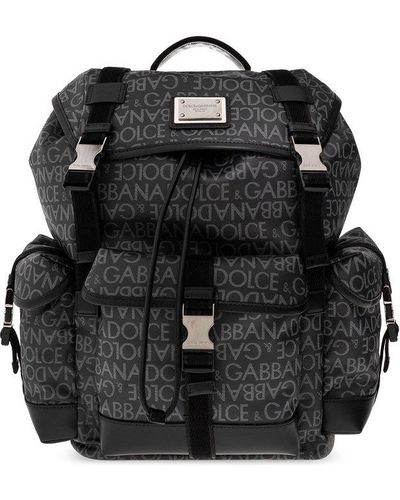 Dolce & Gabbana Monogrammed Backpack - Black