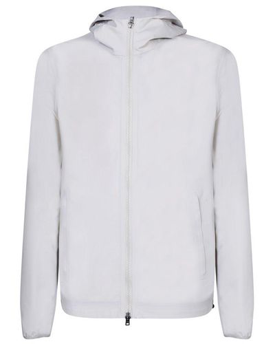 Herno Zip-up Hooded Jacket - White
