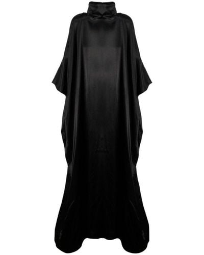 Balenciaga Roll-neck Maxi Dress - Black