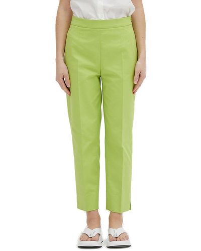 Boutique Moschino Pleated High-waisted Trousers - Green