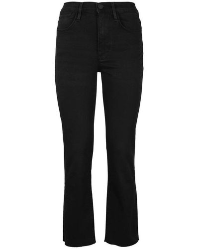 FRAME Le High Straight-leg Jeans - Black