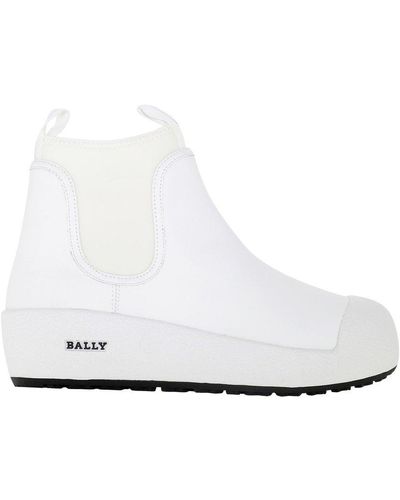Bally Gadey Slip-on Ankle Boots - White