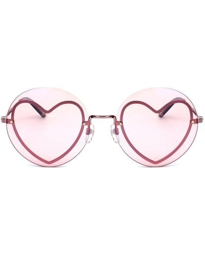 Marc Jacobs Heart Frame Sunglasses - Black