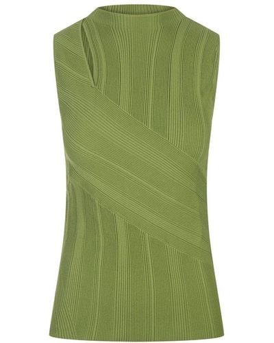 Diane von Furstenberg Artemesia Knitted Top - Green