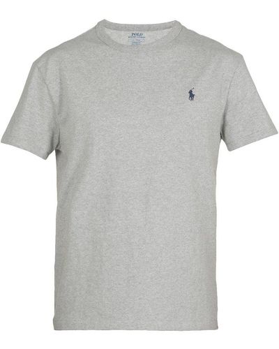 Polo Ralph Lauren Embroidered Logo Crewneck T-shirt - Grey