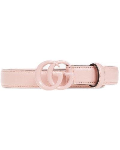 Gucci GG Marmont Buckle Belt - Pink