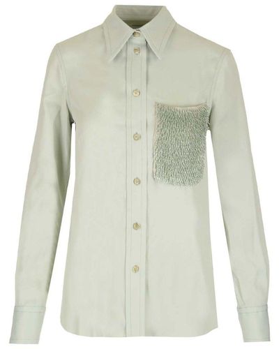 Lanvin Buttoned Long-sleeved Shirt - Green