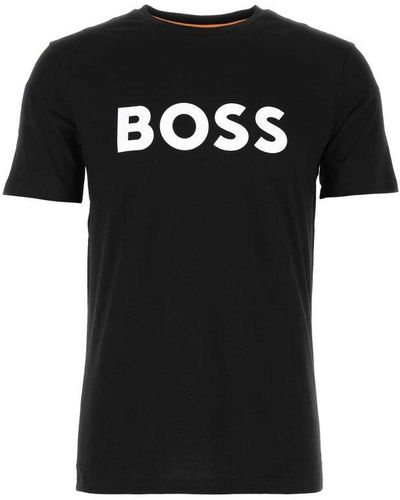 BOSS Thinking 1 Logo T Shirt - Black