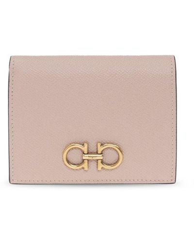 Ferragamo Leather Wallet - Pink