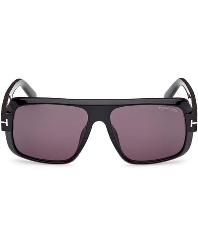 Tom Ford Turner Square Frame Sunglasses - Black