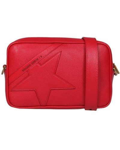 Golden Goose Star Bag Leather Shoulder Bag - Red