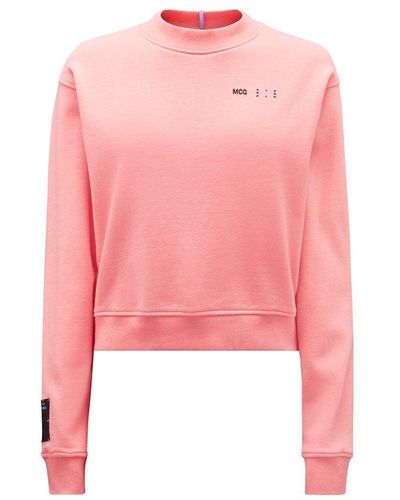McQ Woman Pink Sweatshirt With Logo
