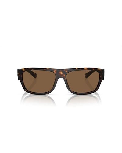 Dolce & Gabbana Rectangular Frame Sunglasses - Multicolour