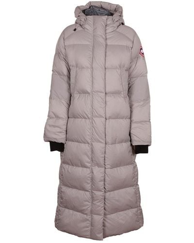 Canada Goose Logo Patch Padded Coat - Gray
