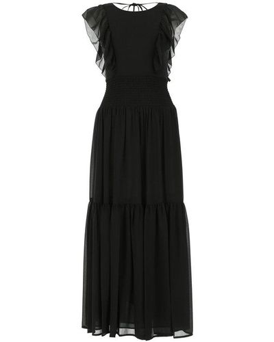 MICHAEL Michael Kors Frill Dress - Black