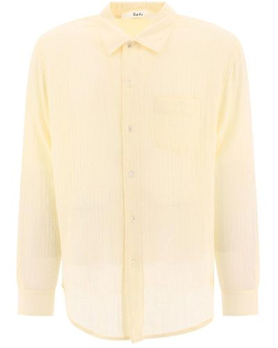 Séfr Long Sleeved Buttoned Shirt - Natural