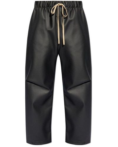 Fear Of God Pants With Logo, - Black