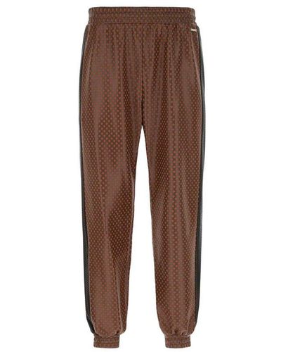 Koche Logo Plaque Tapered Jogger Trousers - Brown
