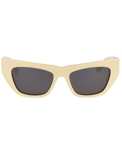 Bottega Veneta Butterfly Frame Sunglasses - Yellow