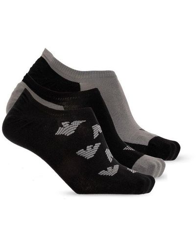 Emporio Armani Socks Three-pack, - Black
